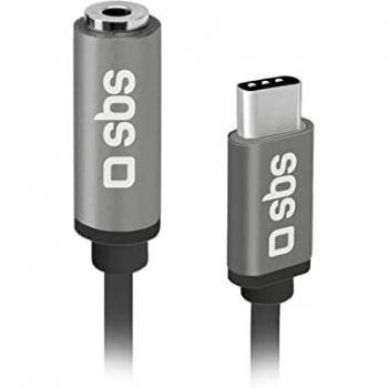 Cable Adaptador SBS Tipo C Macho A Jack 3,55MM Hembra