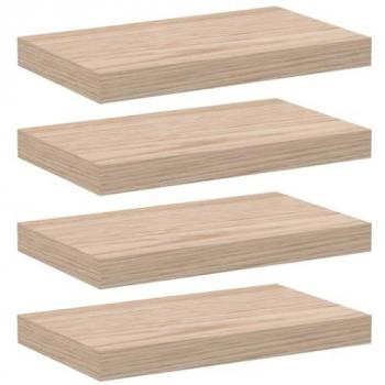 Estantes flotantes 4 uds madera de ingeniería 40x23,5x4 cm