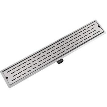 vidaXL Desagüe Lineal Ducha Líneas 830x140 mm Flujo 40 L/min Acero Inoxidable
