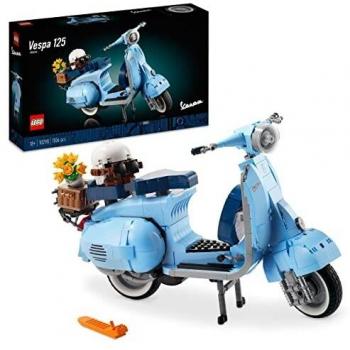 LEGO 10298 Icons Vespa 125, Maqueta de Moto para Construir para Adultos, Réplica Coleccionable de Scooter