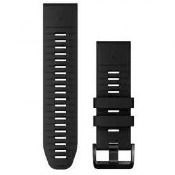 Garmin QuickFit® 26 Watch Band - Size: One Size, Black Silicone, Compatible with Garmin epix PRO (g2), Strap for Male