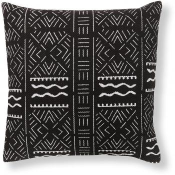 Kavehome Funda de cojín tribal Atty, negro