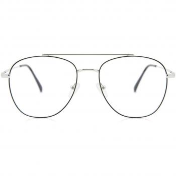 Gafas Anti-Azules Pilot Montura Completa Metálica Negras Armazones Recetadas para Hombre - SmartBuy Collection