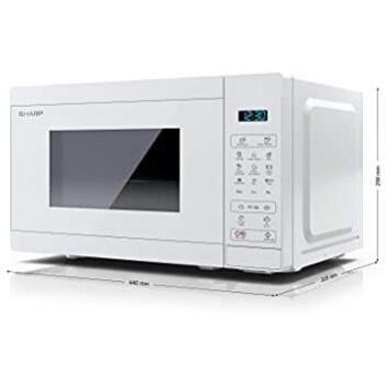 SHARP FORNO A MICROONDE DIGITALE YC-MG02EC WHITE - 20LT 1000WATT GRILL DEFROST