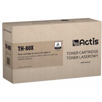 Tóner Actis TH-80X Negro, compatible con impresoras láser, rendimiento de 2,500 páginas, fácil instalación, calidad de impresión nítida y duradera