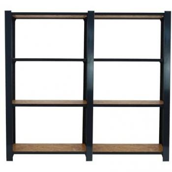 Estantería Industrial Simonrack OFFICLICK 4/300 Madera OSB Antracita 160x30x150 cm, 4 Alturas