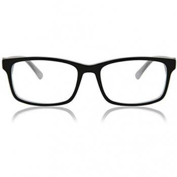 Rectangle Montura Completa Acetato Negras Gafas Recetadas para Hombre - Gafas Anti-Azules - SmartBuy Collection