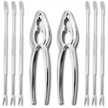 Conjunto de pinzas para langosta, cangrejo, mariscos, cascanueces, abridor, herramienta de cocina, 8 piezas