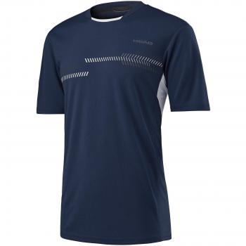Head Club Technical Camiseta de, hombre, color azul marino, tamaño small
