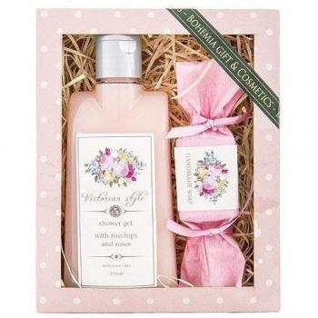 Victorian Style Spa Gift Pack - Shower Gel, Handmade Soap, Original Pure Natural