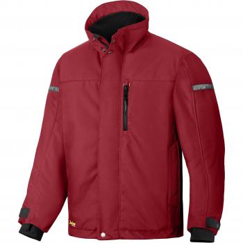 Chaqueta de trabajo Snickers AllroundWork acolchada con tecnología 37.5®, color rojo, talla M