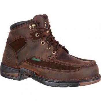 Georgia Boot Men's Athens Waterproof 6 Work Boot - Steel Toe, Brown, Size 9 Wide