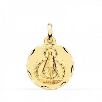 Colgante Virgen de la Cabeza en Oro 18k con Medalla de 18mm