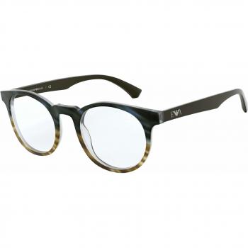 Emporio Armani Gafas de Vista EA 3156 STRIPED BLUE BROWN 50/21/145 hombre