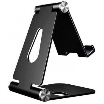 Aisens Soporte de Sobremesa Tamaño M Ajustable con 2 Pivotes para Smartphone/Tablet hasta 8 - Negro (MS2PM-090)