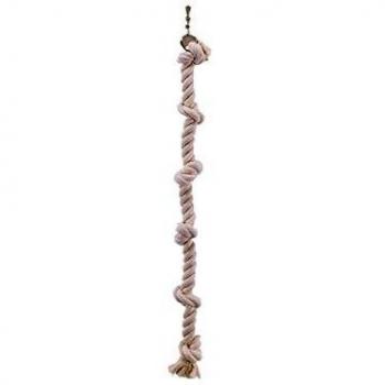Cuerda de Escalada para Aves Mediana con 4 Nudos de Algodón - 67 cm x 2.5 cm