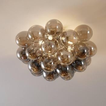 Plafón de Techo Semi Empotrado Maytoni Balbo, 8 luces G9, pantallas gris humo