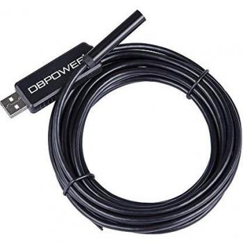 DBPOWER 10M 2 Megapixel HD CMOS de Boroscopio USB endoscopio de serpiente a prueba de agua con tubo de inspección de 8.5MM de diámetro