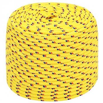 Cuerda de barco polipropileno amarilla 8 mm 250 m