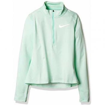 NIKE Run Hz - Camiseta de Manga Larga para niña, Niñas, Camiseta de Manga Larga para niña, AQ9095, Tinta/Blanco/Reflective SIL, Extra-Small