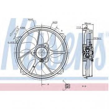 Ventilador de Radiador Nissens 85669 con Alta Eficiencia
