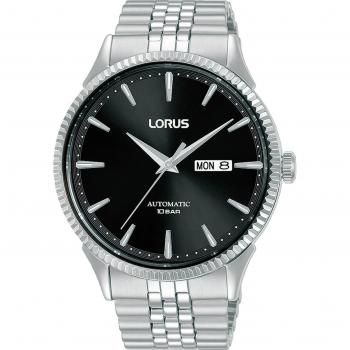 Reloj Hombre Lorus RL471AX9 Negro Plateado, Tipo: Reloj de pulsera, Características: Caja de acero inoxidable, Esfera negra con detalles plateados, Resistente al agua hasta 100 metros, Movimiento de