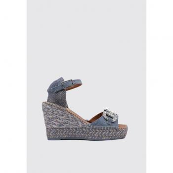 Viguera 2117 Alpargatas Mujer Esparto Cuña Azul 41