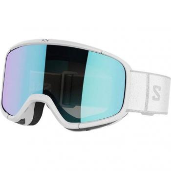 Gafas de esquí Salomon Aksium 2.0 blancas, con lente anti-vaho, protección UV, diseño ergonómico y ventilación optimizada