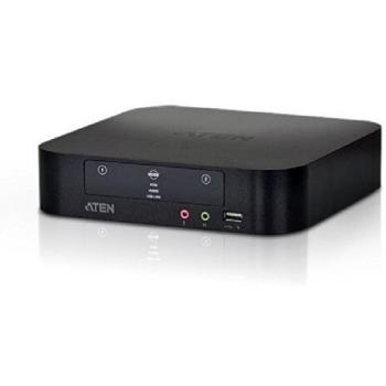ATEN CS1942 2 port Mini DisplayPort Dual View KVMP USB 2.0 Mini-TOSLINK SPIF Audio -