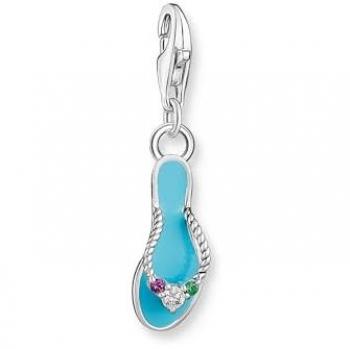 Women's Charms Charmista Multicoloured Enamel Flip Flop Charm Pendant 2025-914-7 / THOMAS SABO Silver Multi-Stone Flip Flop Charm 2025-914-7