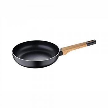 Sartén Bergner Earth Black de 24 cm - Aluminio Prensado, Antiadherente, Apta para Inducción, Libre de PFOA
