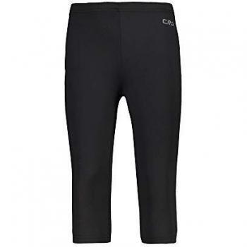 CMP Pantalone Capri Da Ciclismo Bambina, Niñas, Negro, 116