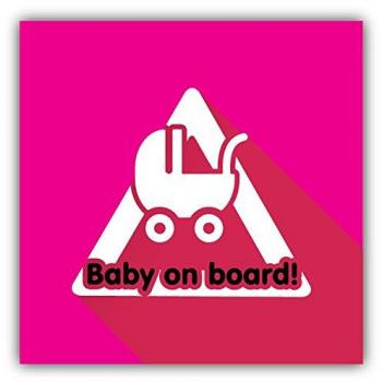 Baby On Board Buggy Sign Alta Calidad De Coche De Parachoques Etiqueta Engomada 12 x 12 cm
