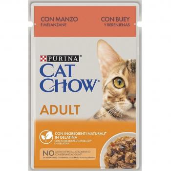 Purina Cat Chow Adulto Ternera en Gelatina 85 g