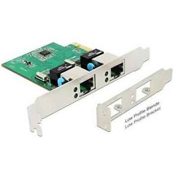 DeLock Tarjeta PCIe 2Xgigabit LAN Adaptador