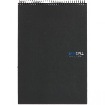 Cuaderno A4 Microperforado 120 Hojas Cuadrícula 5mm Papel 70g Negro Miquelrius