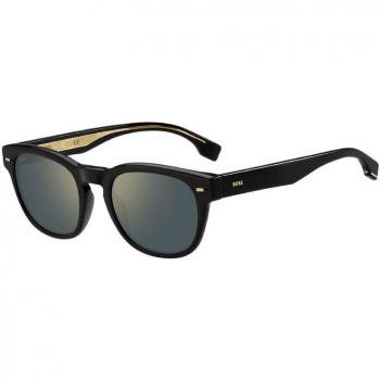 Hugo Boss Men's Sunglasses 1380/S Black/Brown Blue Shaded Acetate 51MM