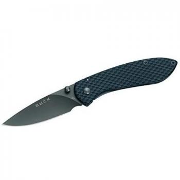 Buck Knives Nobleman Folding Knife, Carbon Fiber Handle 0327CFS