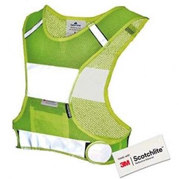 Salzmann 3M Chaleco para Correr de Alta Visibilidad - Chaleco Deportivo Transpirable Hecho de Tejido de Malla - Hecho con 3M Scotchlite
