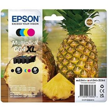 Epson 604XL Multipack de Cartuchos de Tinta Originales - C13T10H64010 (Negro, Cian, Magenta, Amarillo)