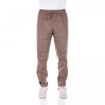Briglia Slim-Fit Men's Brown American Pocket Trousers