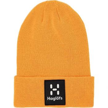 Gorro unisex Haglöfs Aze amarillo sol con diseño moderno, tejido ligero y transpirable, ideal para actividades al aire libre, ajuste cómodo y protección contra el sol