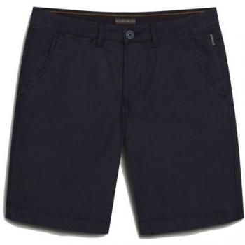 Bermuda Nakuru 6 de hombre Napapijri lisa con cremallera azul oscuro - Talla 34