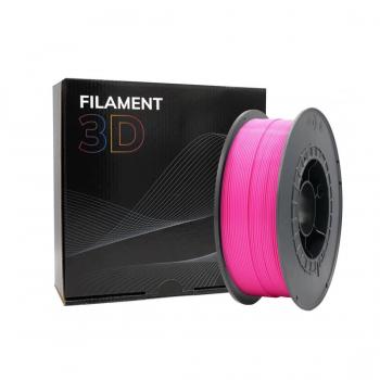Filamento 3D PLA - Diámetro 1.75mm - Bobina 1kg - Color Rosa Fluorescente