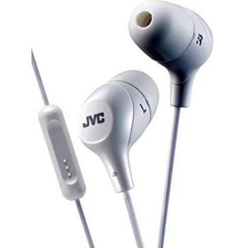 JVC HA-FX38M-W-E Marshmallow Custom Fit In-Ear Headphone with Remote and Microphone - White, 6.0 cm*31.0 cm*19.0 cm