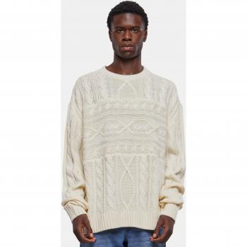 Beige Relaxed Fit Boxy Men's Sweater - XL