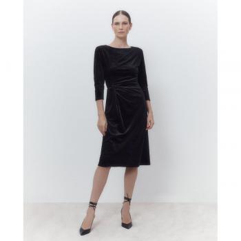 Vestido largo drapeado Woman El Corte Inglés