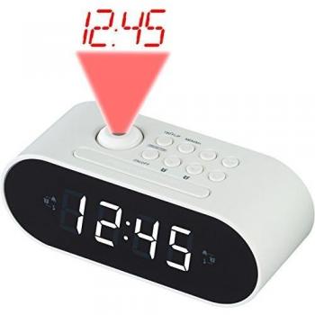 Denver CRP-717WHITE Reloj Analógica Blanco - Radio