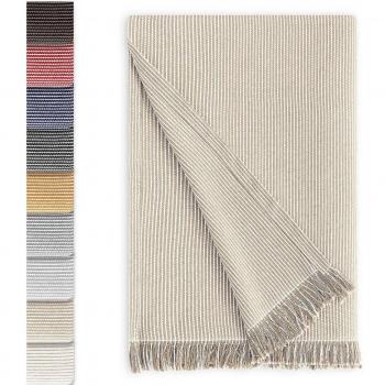 EIFFEL TEXTILE Plaid multiusos beige de alta calidad y diseño elegante