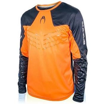 Ho soccer Ikarus Camiseta de Portero Manga Larga, Hombre, Naranja/Negro, M